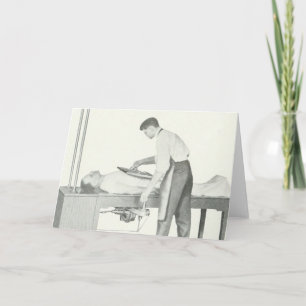 Cartão Vintage X-Ray Man