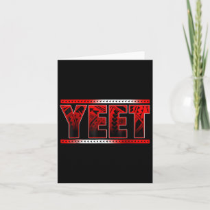 Cartão Vintage Yeet Engraçado Dizendo Memória Para Homens