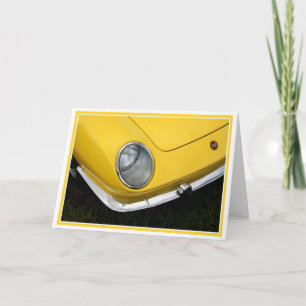 Cartão Vintage Yellow