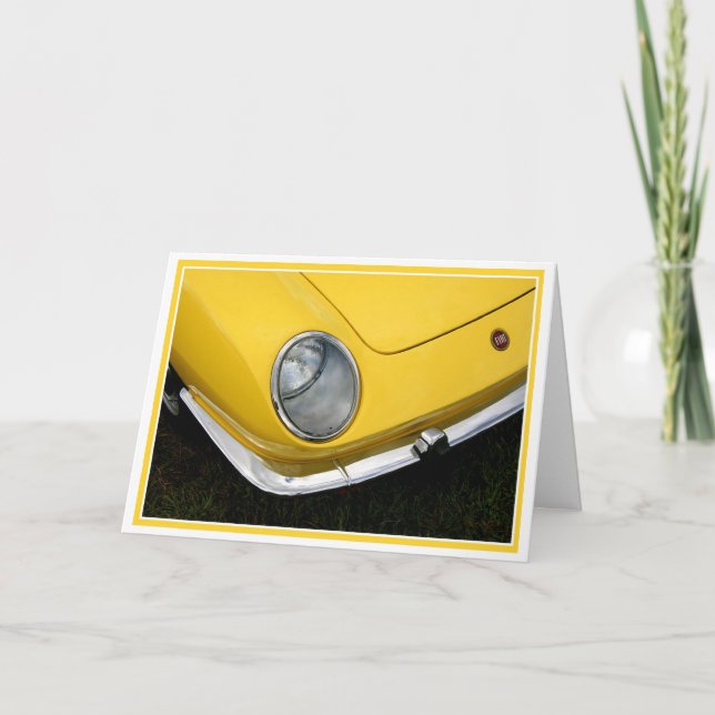 Cartão Vintage Yellow (Frente)