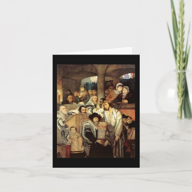 Cartão Vintage Yom Kippur (Frente)