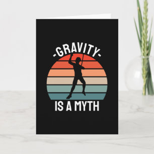 Cartão Vintagem de Retro Escalada de Rock