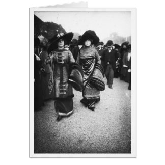 Cartão Vintagem francesa da moda