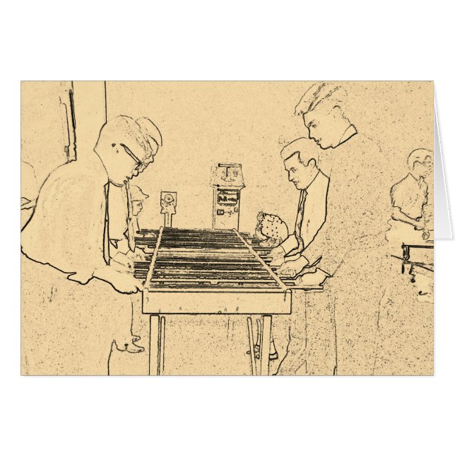 CARTÃO VINTAGEM FUZBOLL FOTO DE ARTE FOTOGRÁFICA FUZBOLL  (Frente Horizontal)