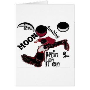 Cartão Vintagem retrógrada bonita Traga-a para a terra da