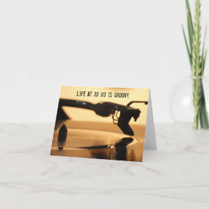 Cartão Vinyl LP Record Lover Audiophile Aniversário