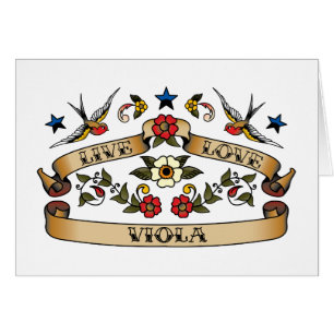 Cartão Viola viva do amor