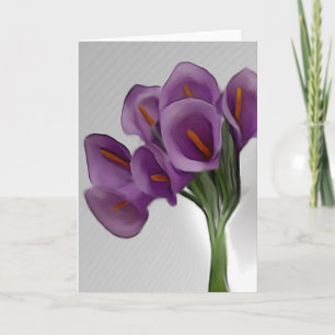 Cartão Violet Calla Lilly Card