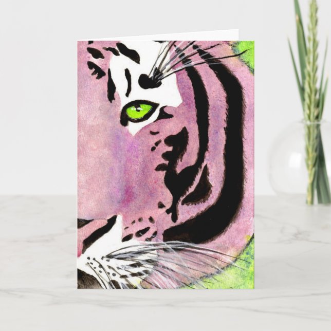Cartão Violet Tiger Notecards (Frente)