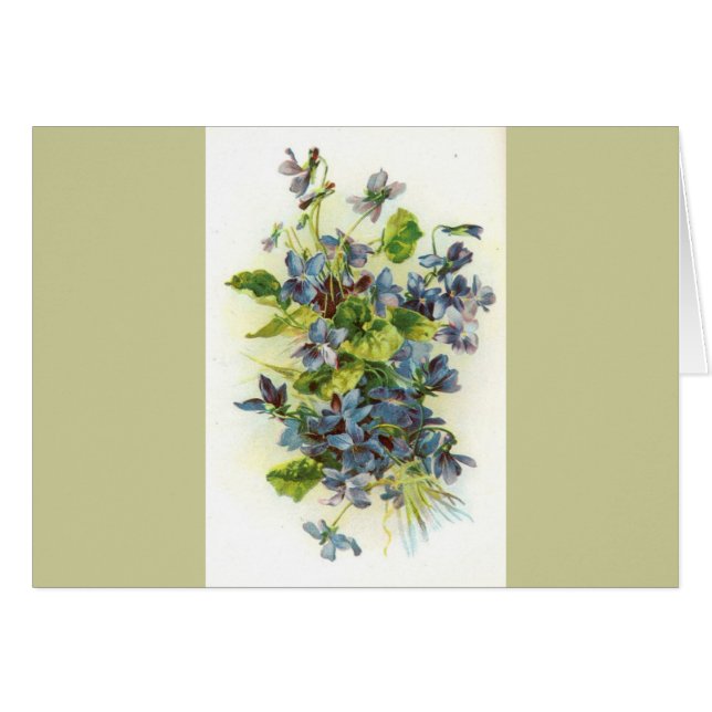 Cartão violetas (Frente Horizontal)