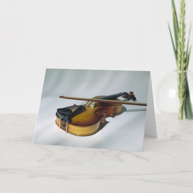 Cartão Violin Blank Note Cards (Frente)