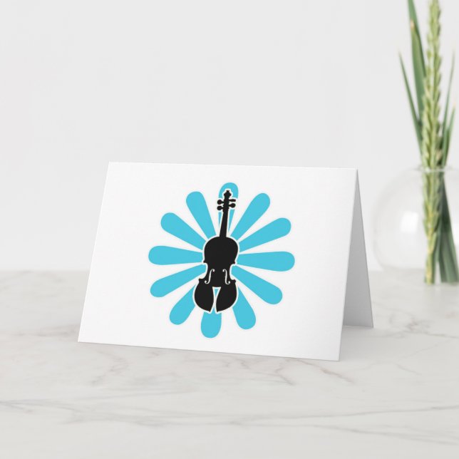 Cartão Violin Daisy Notecards (Frente)