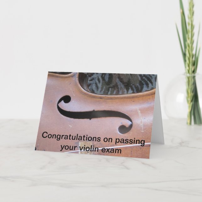 Cartão violin exam (Frente)