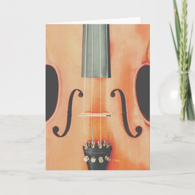 Cartão Violin Greeting Card (Frente)