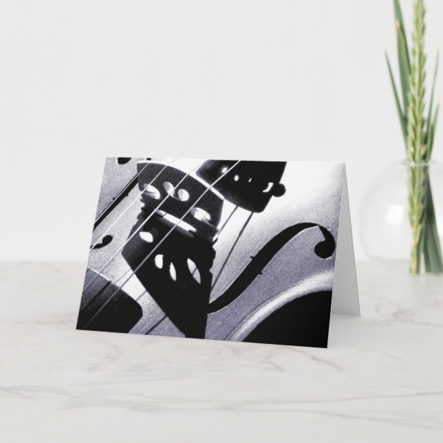 Cartão Violin Greeting Card (Frente)