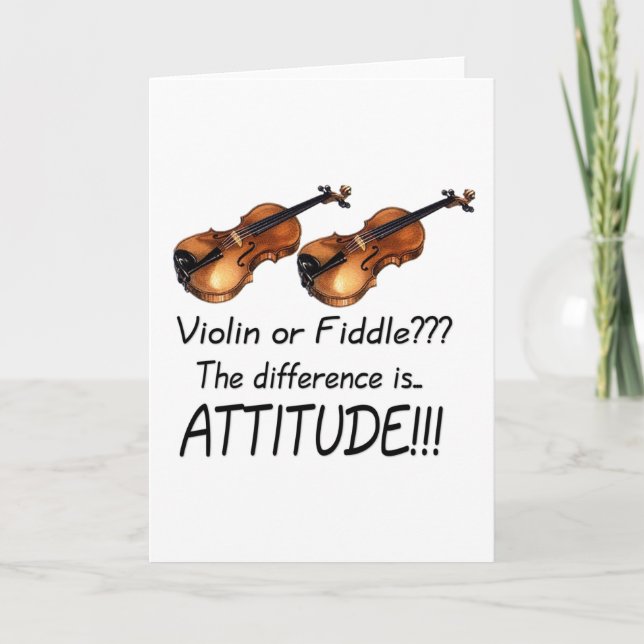 Cartão Violin or Fiddle??? (Frente)