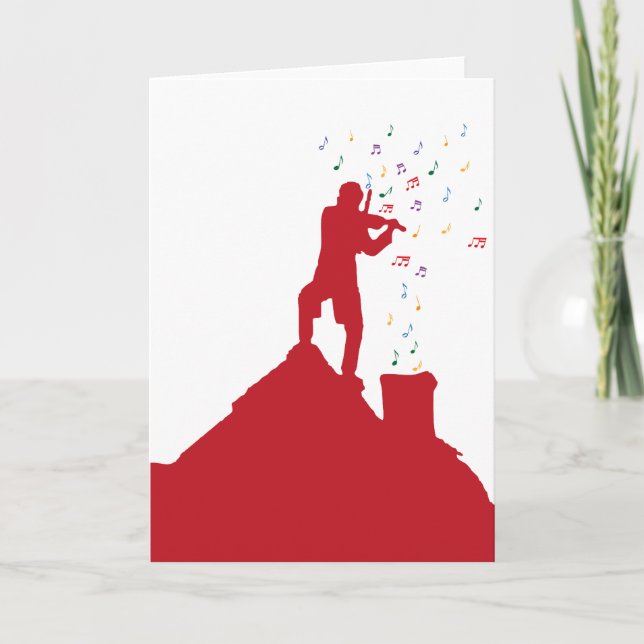 Cartão Violinista (Frente)