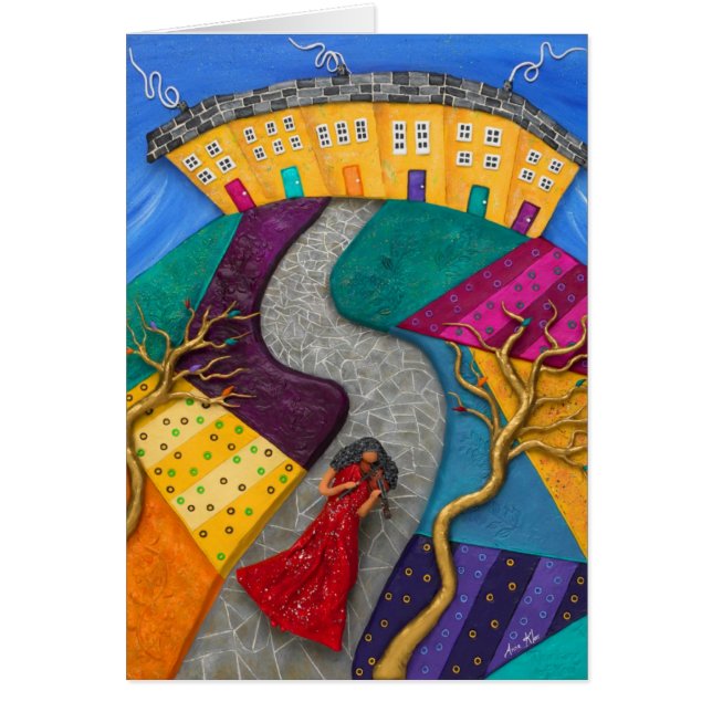 Cartão Violinista (Frente)