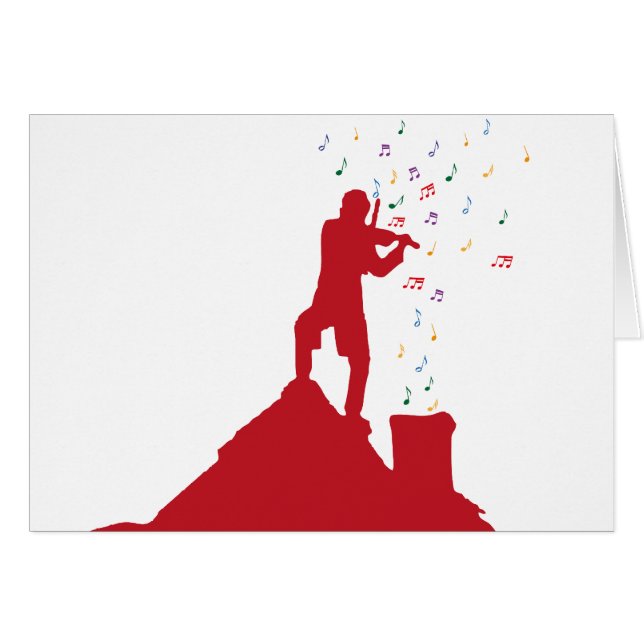 Cartão Violinista (Frente Horizontal)