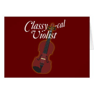 Cartão Violist Elegante-cal