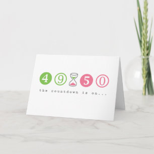 Cartão Virando 50 Anos