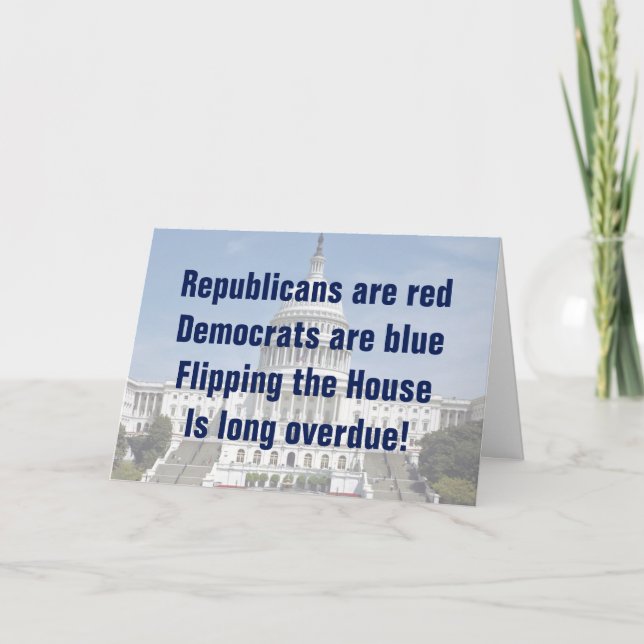 Cartão Virar a Câmara dos Representantes (Frente)