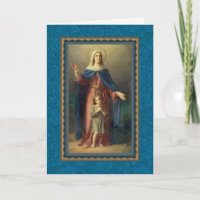 Virgem Abençoada Maria com Cristo Criança Católica