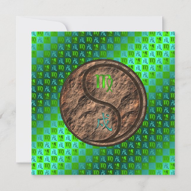 Cartão Virgem & Cão Terra (Frente)