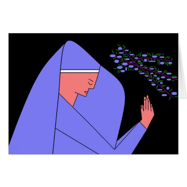 Cartão virgem e lavanda (Frente Horizontal)