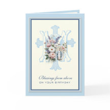 Virgem Maria Floral de Aniversário Religiosa