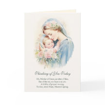 Virgem Maria Jesus Pensando em sua oração