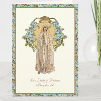 Virgem Maria Nossa Senhora Fatima Religiosa Floral