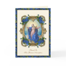 Virgem Religiosa Mary Suposição Católica Floral