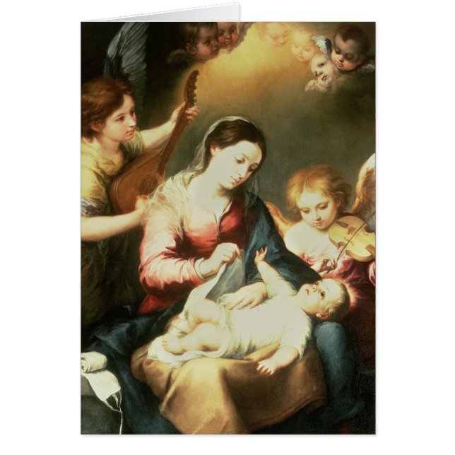 Cartão Virgin da roupa Swaddling (Frente)