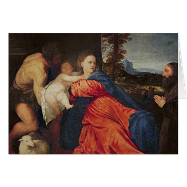 Cartão Virgin e criança (Frente Horizontal)