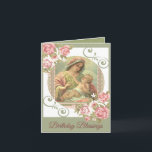 Cartão Virgin Mary Baby Jesus Birthday Blessings Card<br><div class="desc">A beautiful way to bless someone on their birthday! The Shower of Roses Shoppe also offers coordinating cards.</div>