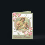 Cartão Virgin Mary Baby Jesus Birthday Blessings Card<br><div class="desc">A beautiful way to bless someone on their birthday! The Shower of Roses Shoppe also offers coordinating cards.</div>