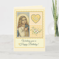 Virgin Mary Birthday Hearts & Flowers