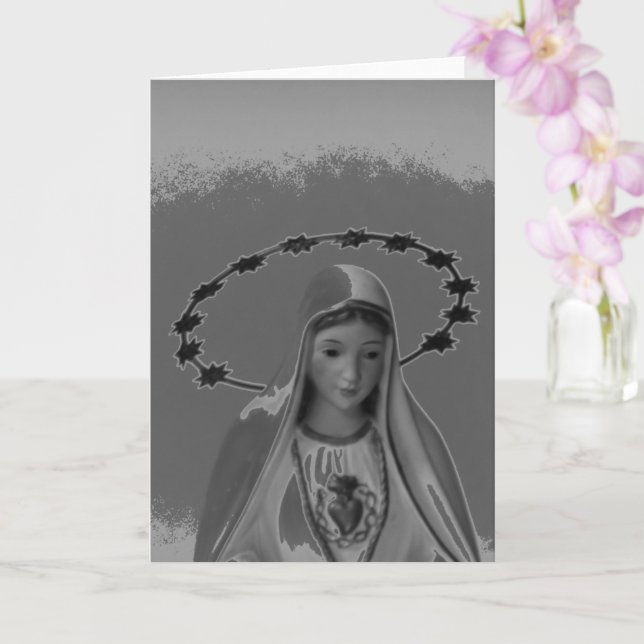 Cartão Virgin Mary Christian Card (Orquídea)