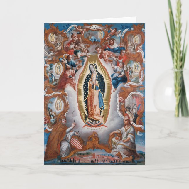 Cartão “Virgin of Guadalupe” greeting card (Frente)