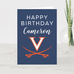 Cartão Virginia Cavaliers   Birthday