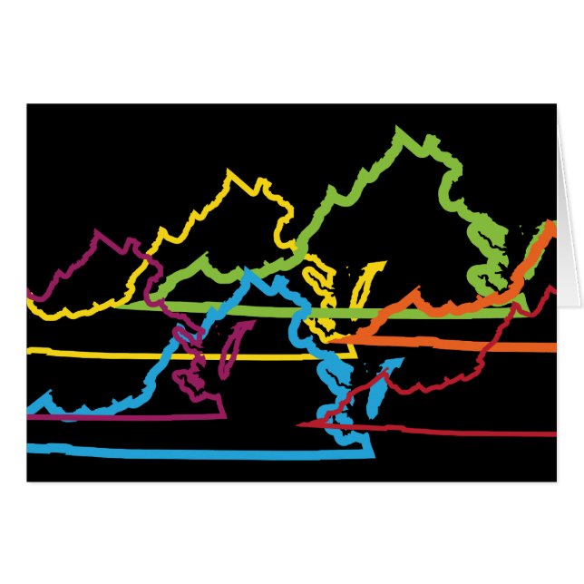 Cartão virginia pride blur (Frente Horizontal)