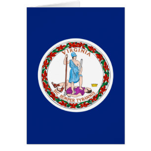 Cartão Virginia State Flag Design