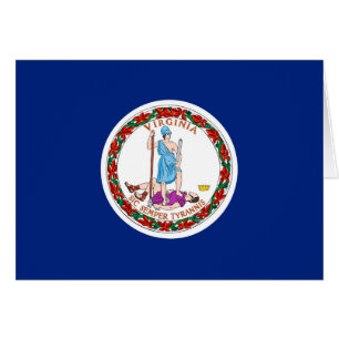 Cartão Virginia State Flag Design