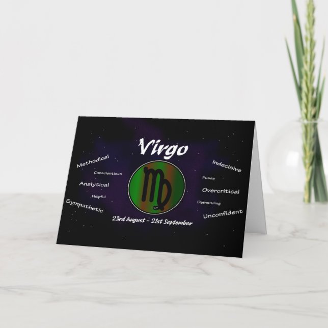 Cartão Virgo Birthday Card (Frente)