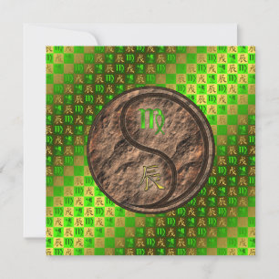 Cartão Virgo & Earth Dragon