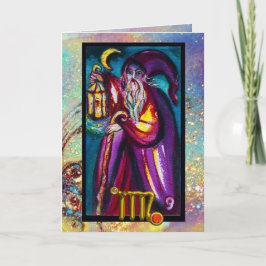 CARTÃO VIRGO HERMIT TAROT ASTROLOGY ZODIAC ANIVERSÁRIO