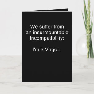 Cartão Virgo Incompatibility