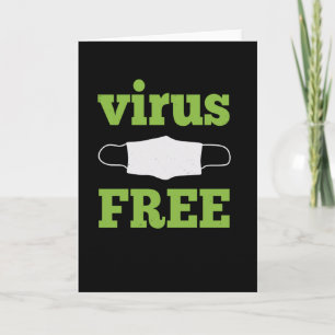 Cartão Virus Free - Design de Sensibilização Corona