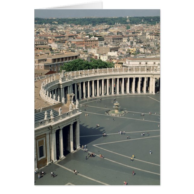 Cartão Visão da piazza (Frente)